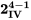 \mathbf{2_{IV}^{4-1}}