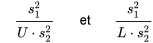 \quad \frac{s_^}{U \cdot s_^} \quad \text { et } \quad \frac{s_^}{L \cdot s_^}