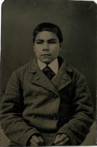 Boy in a school uniform