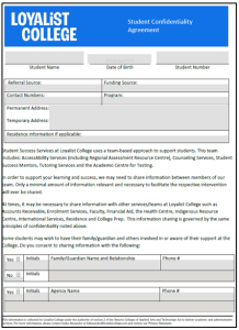 confidentiality form