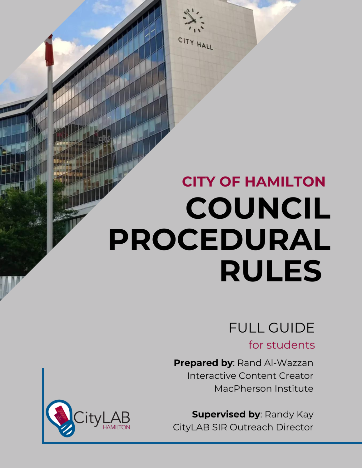 Cover image for City of Hamilton Council Procedural Rules