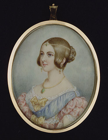 Painting of Queen Victoria as a teenager.