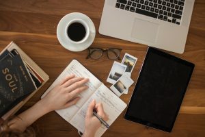 Books and a computer
