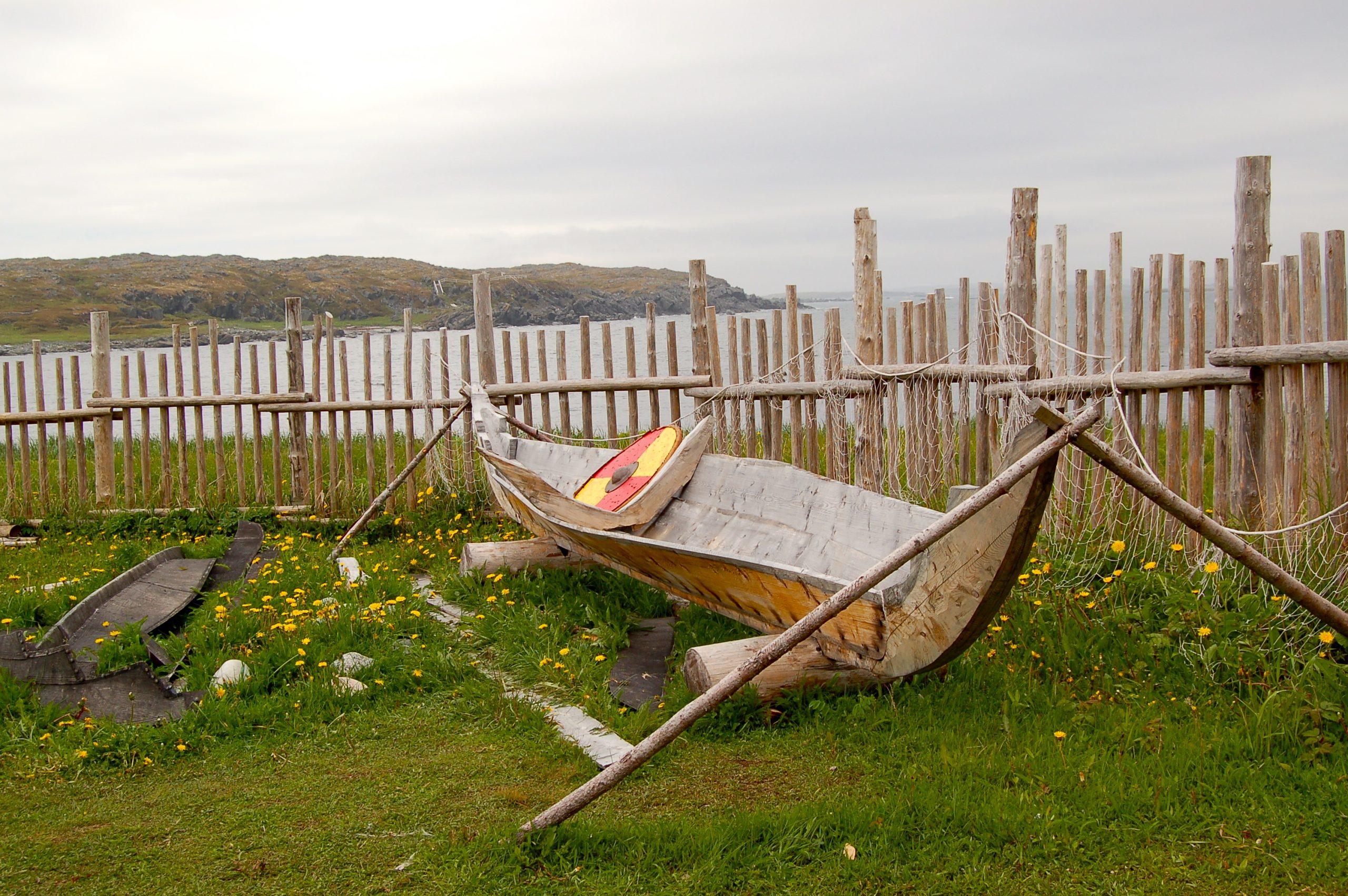 Image of the L'Anse aux Meadows cultural heritage site in Canada..
