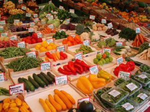 Vegetable stand at the market