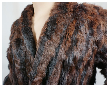 A plush fur coat.
