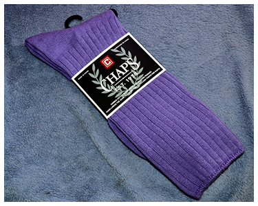 A package of new socks.