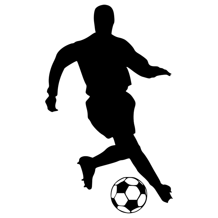 Icon of a person playing soccer.