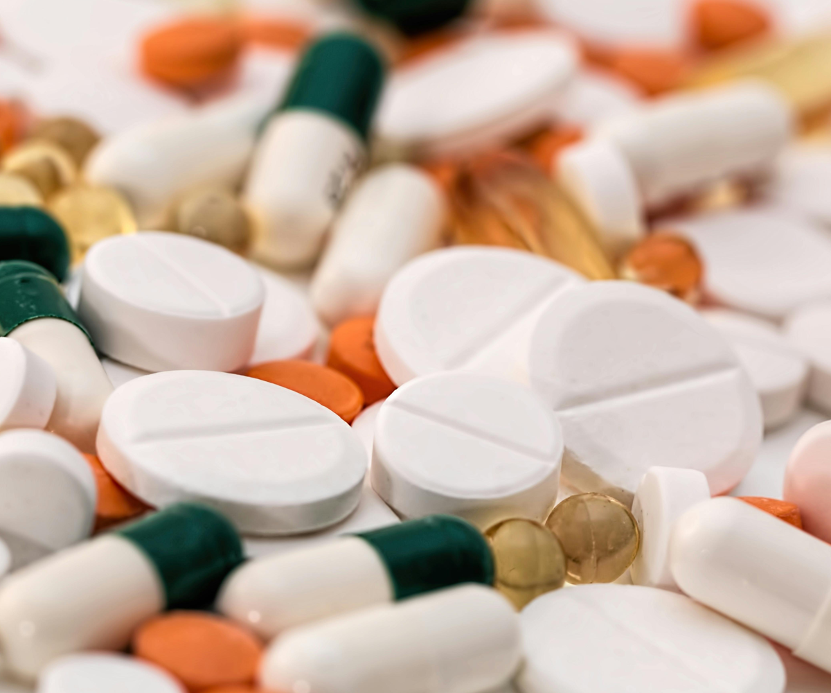 A close up of different kinds of medications.