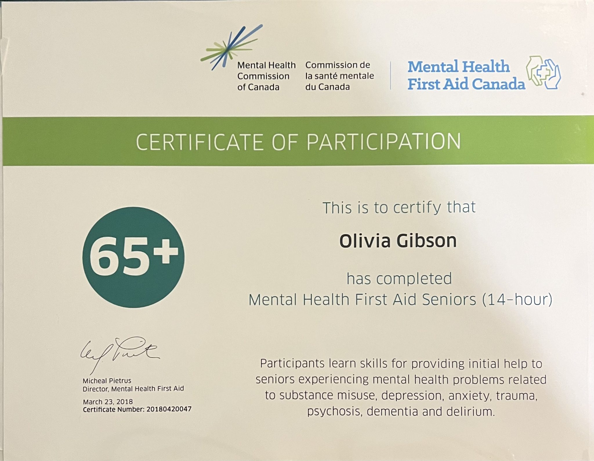 Behaviour Support Certificates \u2013 Olivia\u0026#39;s Nursing Journey