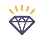 icon of a diamond representing scarcity