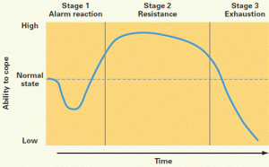 graph depicting general adaptation syndrome