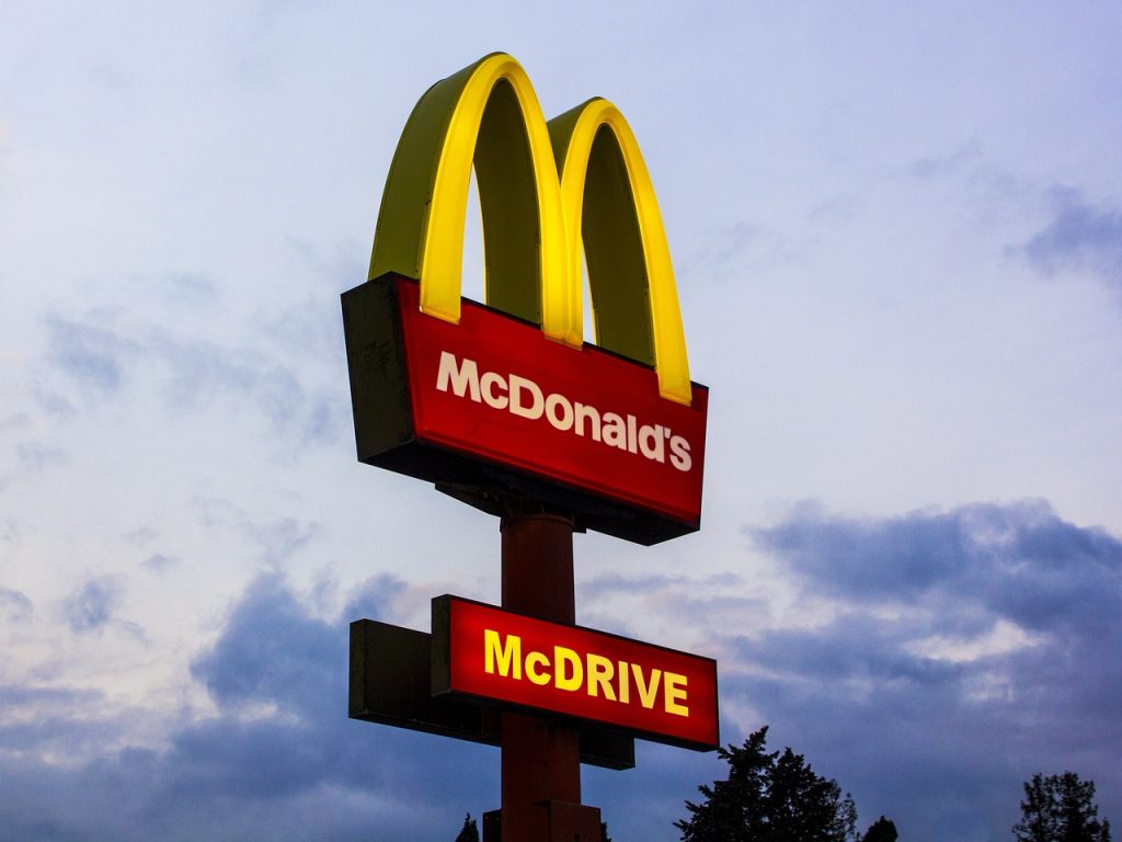 McDonald's sign post