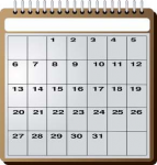 monthly calendar