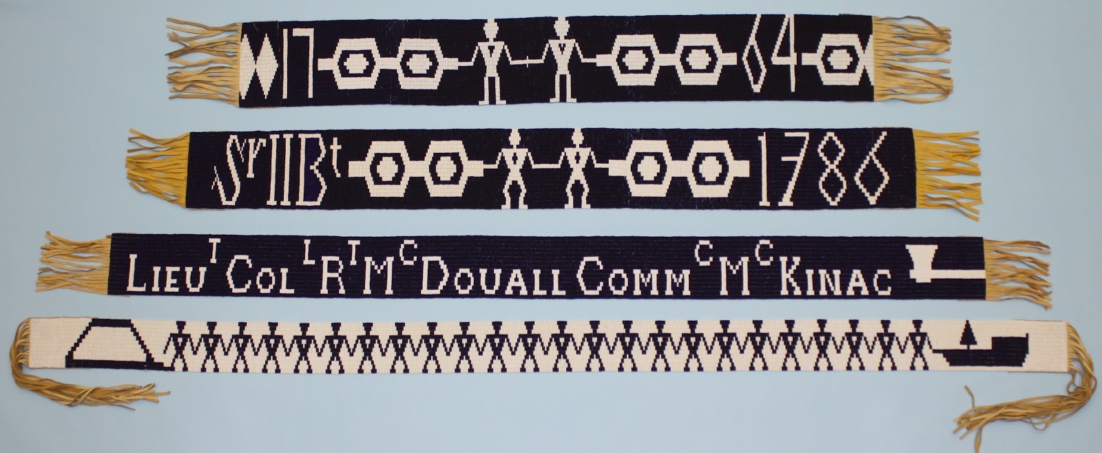 Four wampum belts from one family