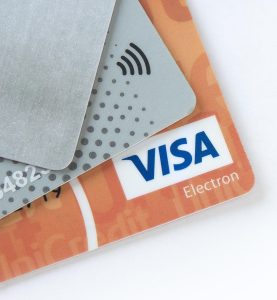Display of credit cards