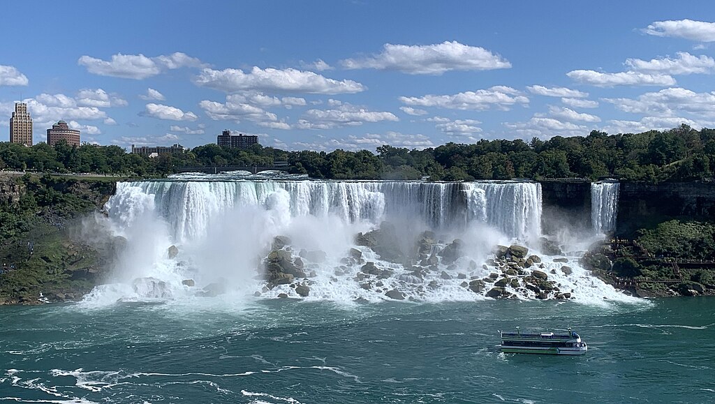 A daytime photograph of Niagara Falls.