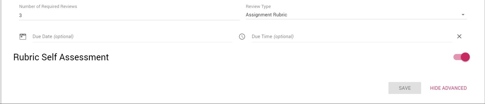 Figure 6: Configuring group project options Check figure name