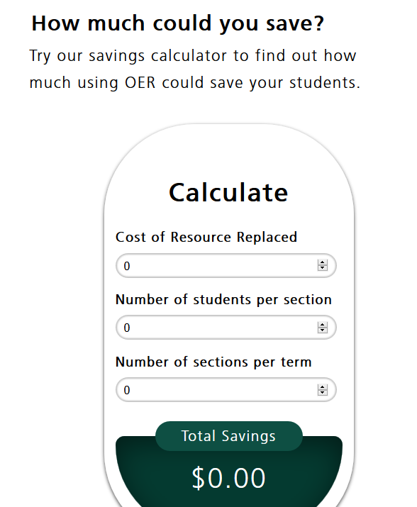 Cost impact calculator