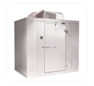 a walk in freezer