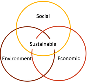 The 3 pillars of sustainability: environment, social, economic