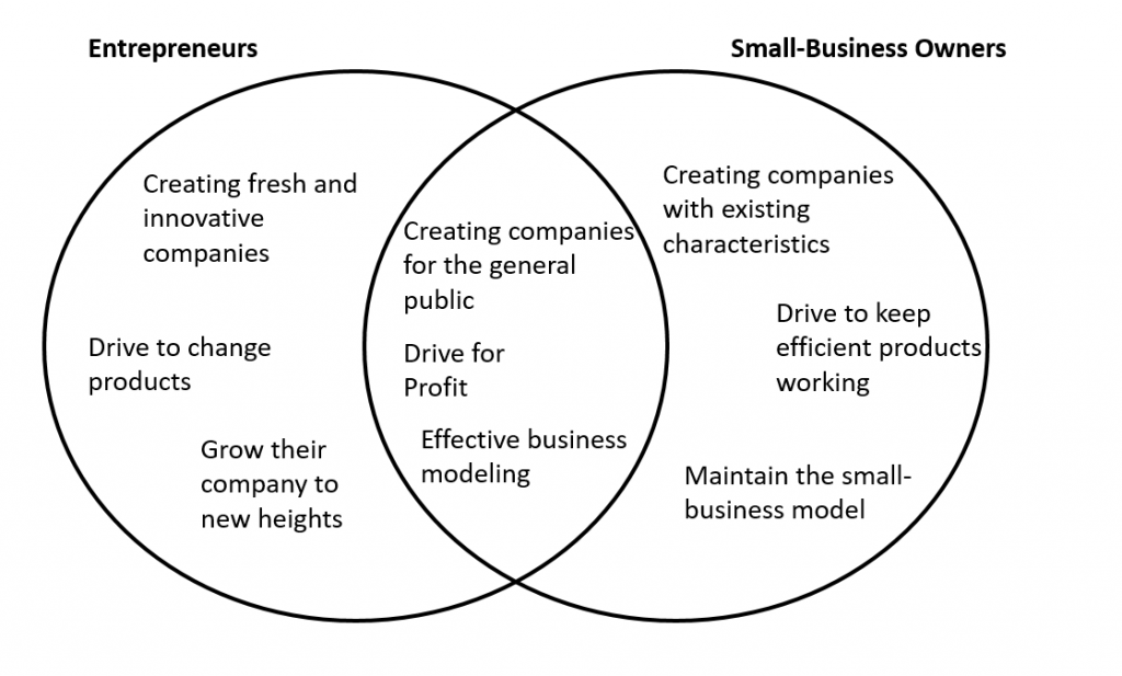 Differences between Entrepreneur and Small-Business Owner