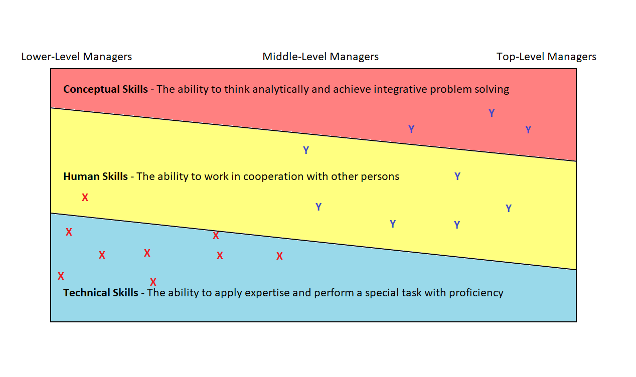 Essential Skills with Theory X and Y Scatter