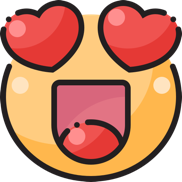 love emoji happy face with hearts for eyes