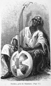 Sambou, griot de Niantanso. - Drawing.