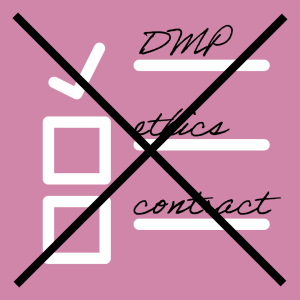 Example of what a DMP should not be - a checklist with DMP, ethics, and contract.