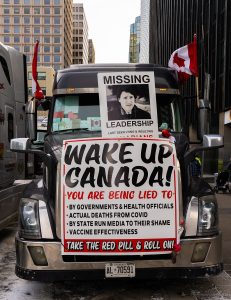"Freedom Convoy" 2022, Ottawa, Canada, February 12, 2022