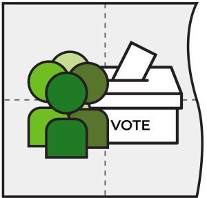 Area is not divided, all candidates together