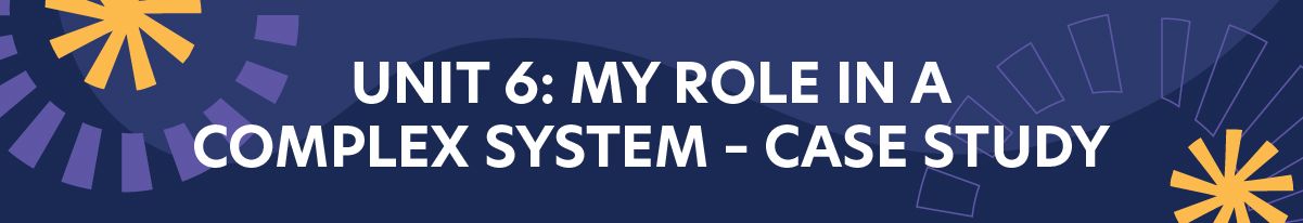 Unit 6: My Role in a Complex System - Case Study