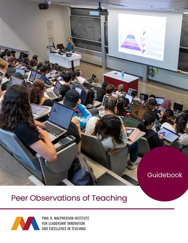 Cover image for Peer Observations of Teaching Guidebook