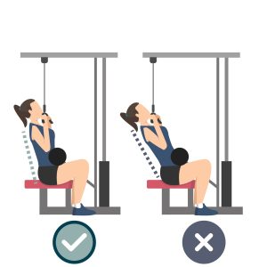 diagram showing the correct body position see caption