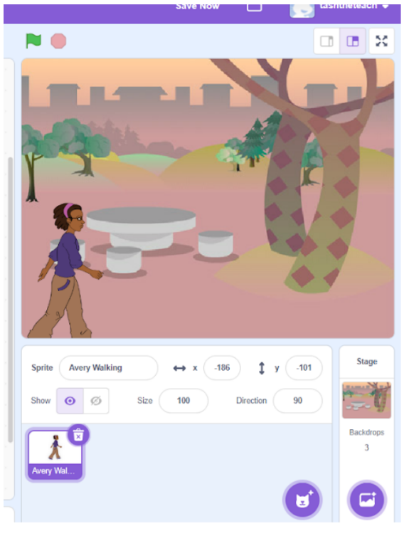 Image that shows the coding game
