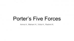 5 forces case study