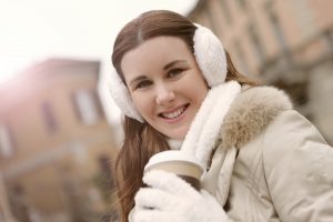 woman in winter jacket