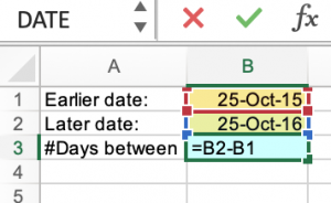clima Habitat Decisión Calculating the Number of Days between two dates – Using Excel in Business  Math