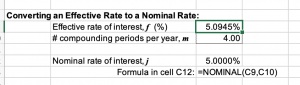 nominal rate