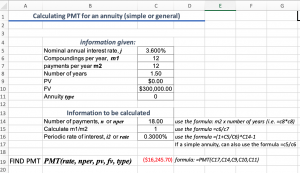screenshot of Excel spreadsheet answer